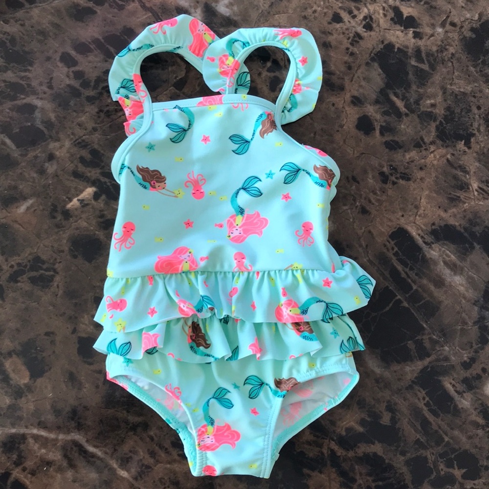 Baby girl mermaid bathing suit